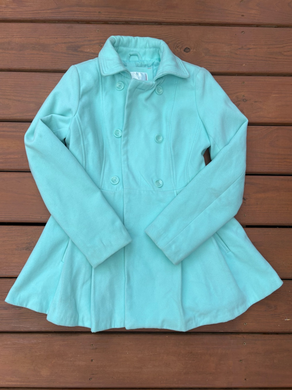 Teal Peacoat